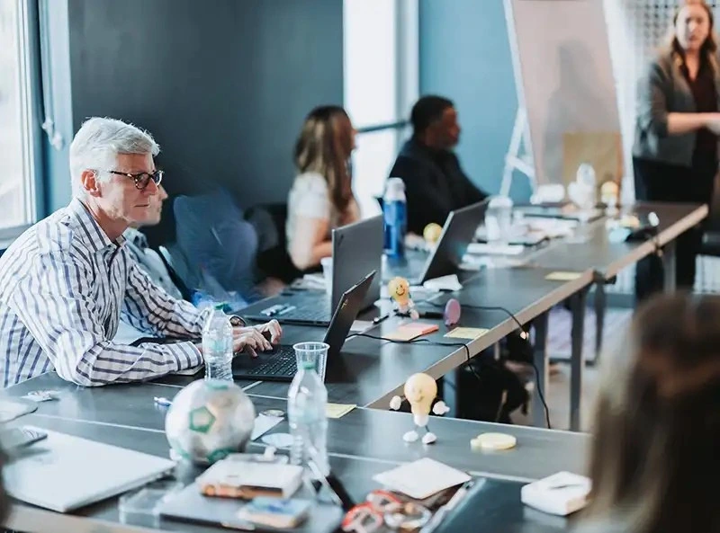 Team at ICON Dental Partners, in a meeting.